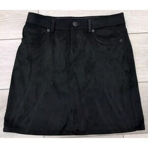 Tommy Bahama Salina Sands Short Black‎ Skirt Womens Size 0 Faux Suede